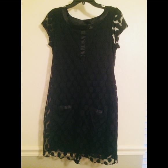 Dresses & Skirts - Black dotted dress